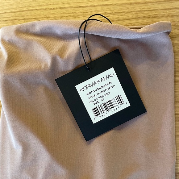 Norma Kamali X Revolve Strapless Midi Dress XS - Picture 3 of 4
